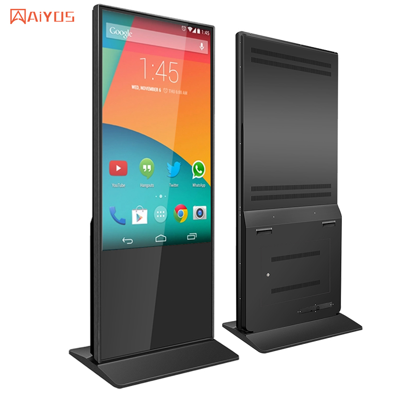 Totem Vertical 43” com Android, WiFi, Bluetooth, Touch e Tela Full HD de 450 Nits