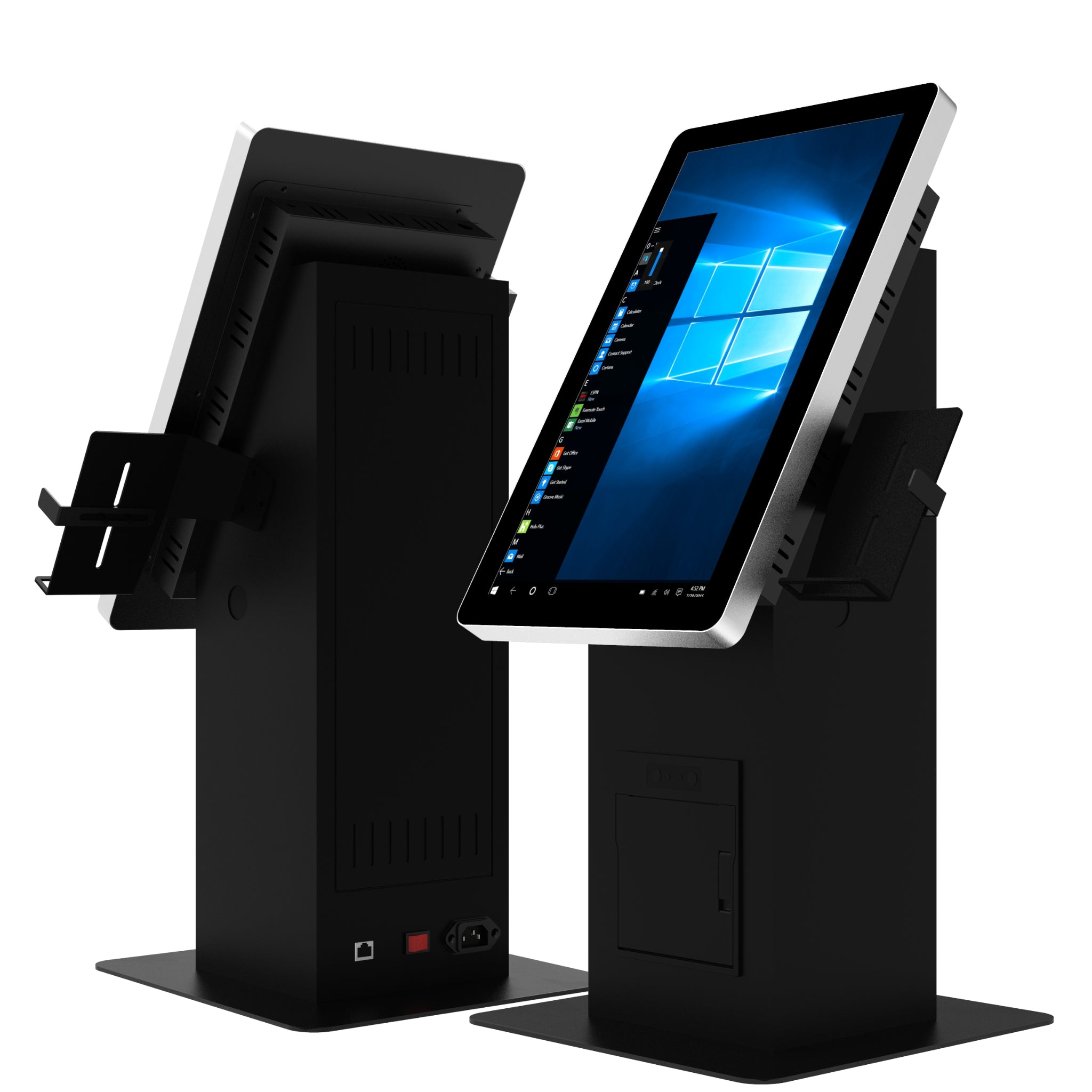 Totem de Autoatendimento 15,6” Touch Screen com Impressora, QR Code e Suporte para PINPAD