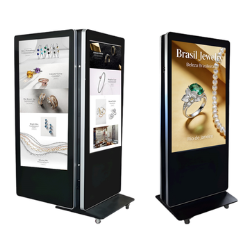 Totem Digital Dupla Face 65” Full HD com Android 11, WiFi, Bluetooth, Alta Luminosidade 450 Nits (Sem Touch)