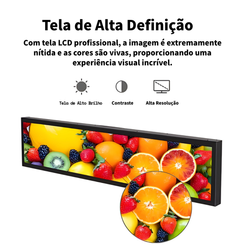 Tela LCD Stretched Bar 60Hz 38,5 Polegadas