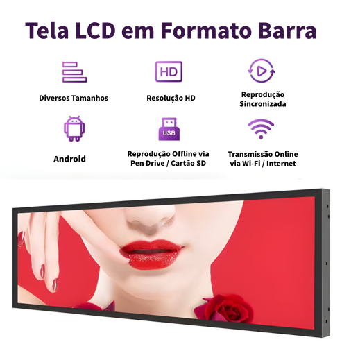 Tela LCD Stretched Bar 60Hz 38,5 Polegadas