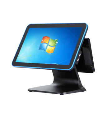 Totem PDV Dupla Tela Touchscreen para Restaurantes Mercados Lojas 15.6"+11.6"